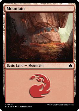 【ENG】【Foil】《山/Mountain》(375)[BLB]