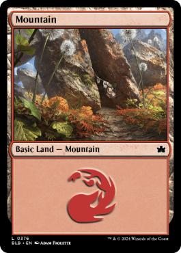 【ENG】【Foil】《山/Mountain》(376)[BLB]