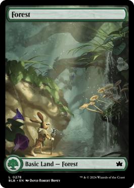 【ENG】【Foil】■フルアート■《森/Forest》(278)[BLB]