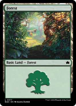 【ENG】【Foil】《森/Forest》(377)[BLB]