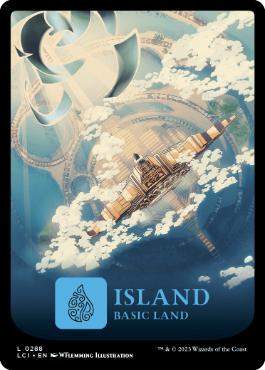 【ENG】【Foil】■フルアート■《島/Island》(288)[LCI]