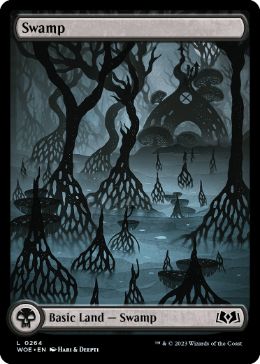 【ENG】■フルアート■《沼/Swamp》(264)[WOE]