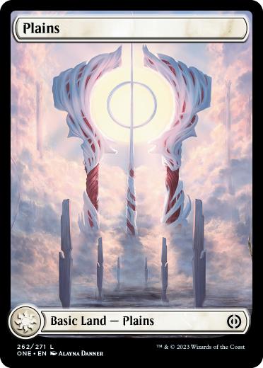 【ENG】【Foil】■フルアート■《平地/Plains》(262)[ONE]