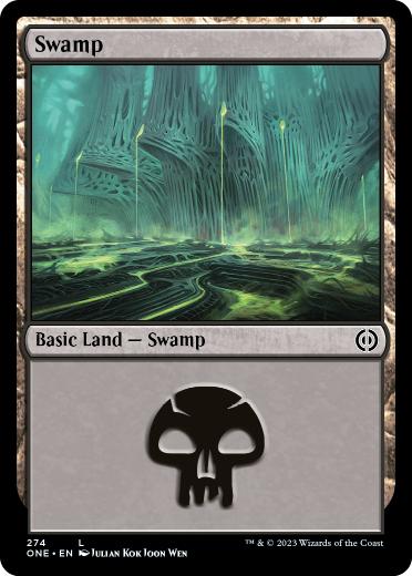 【ENG】【Foil】《沼/Swamp》(274)[ONE]
