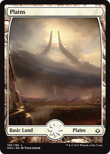 【ENG】■フルアート■《平地/Plains》(185)[HOU]