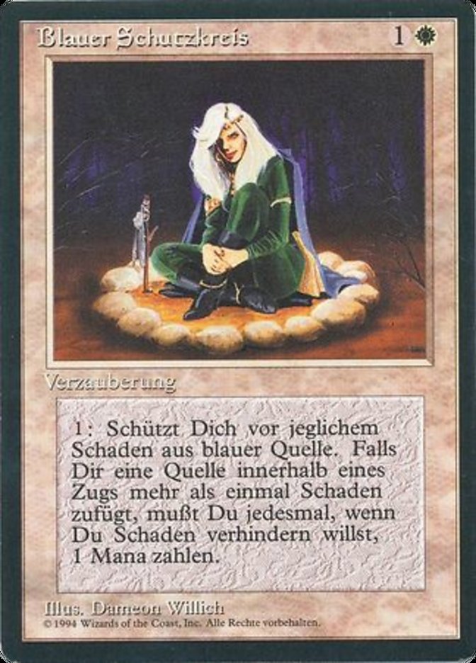 【GER】■黒枠■《青の防御円/Circle of Protection: Blue》[3ED]