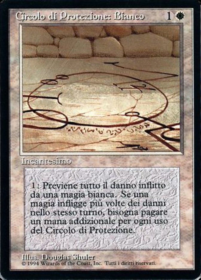 【ITA】■黒枠■《白の防御円/Circle of Protection: White》[3ED]