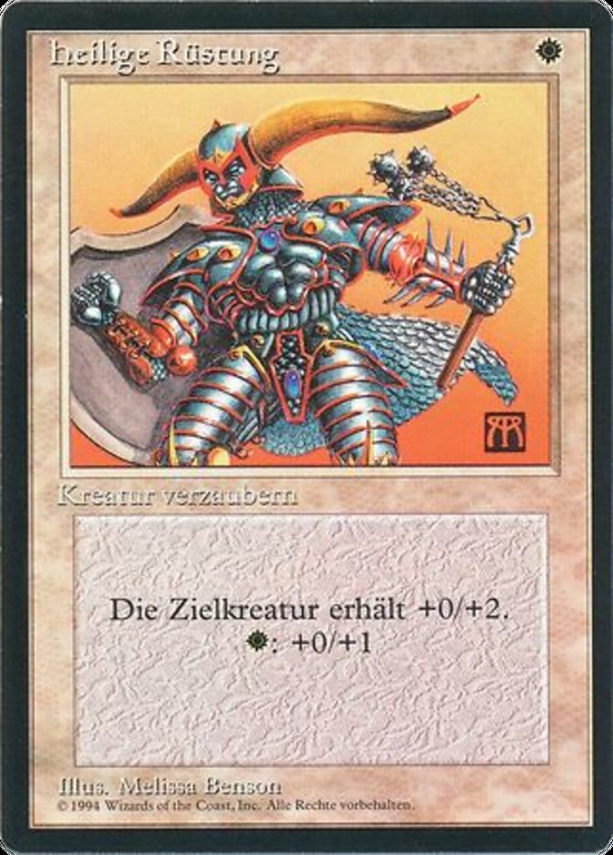 【GER】■黒枠■《聖なる鎧/Holy Armor》[3ED]