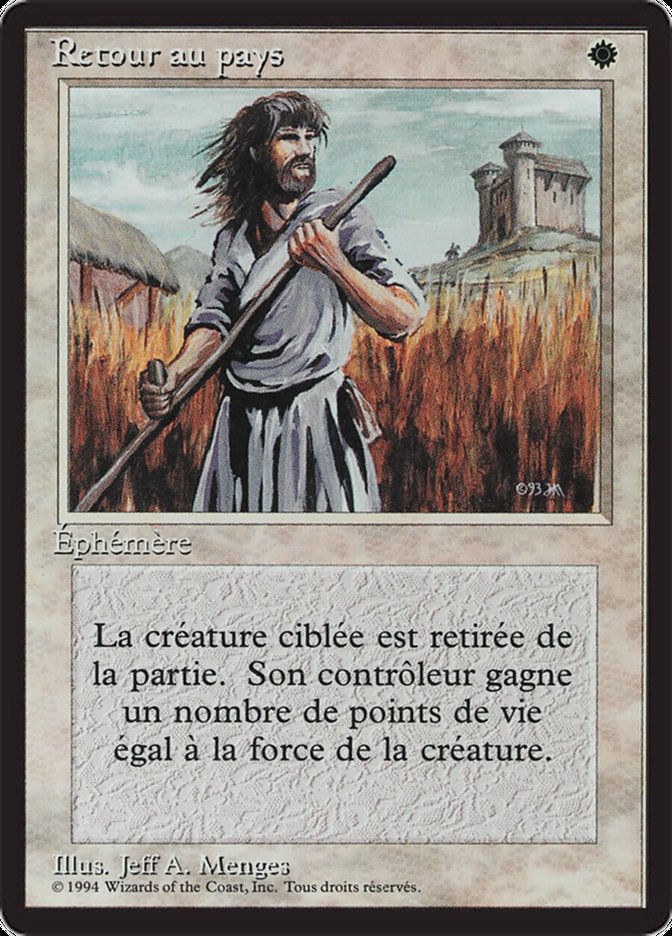【FRA】■黒枠■《剣を鍬に/Swords to Plowshares》[3ED]