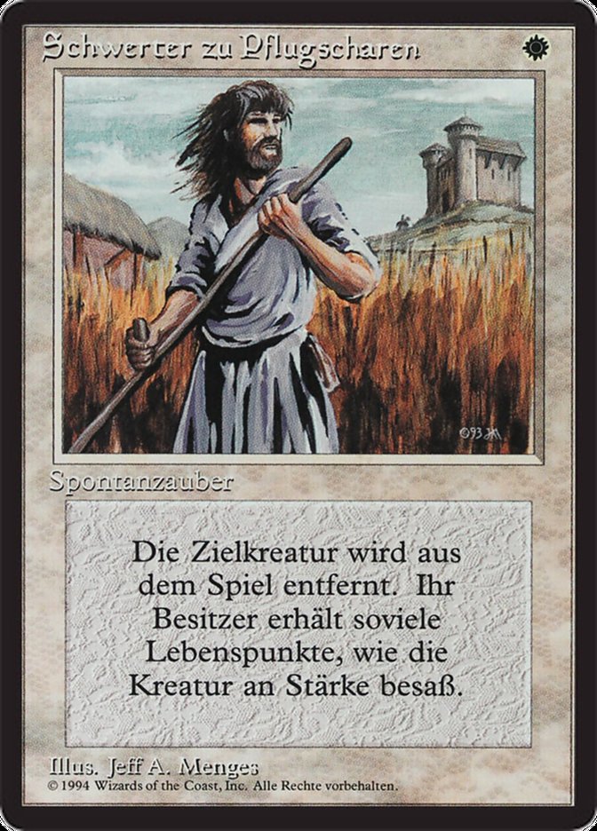 【GER】■黒枠■《剣を鍬に/Swords to Plowshares》[3ED]