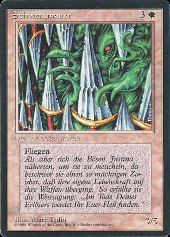 【GER】■黒枠■《剣の壁/Wall of Swords》[3ED]