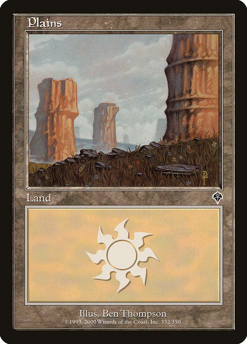 【ENG】【Foil】《平地/Plains》(332)[INV]