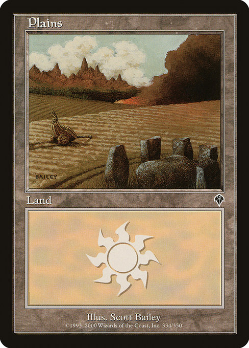 【ENG】【Foil】《平地/Plains》(334)[INV]