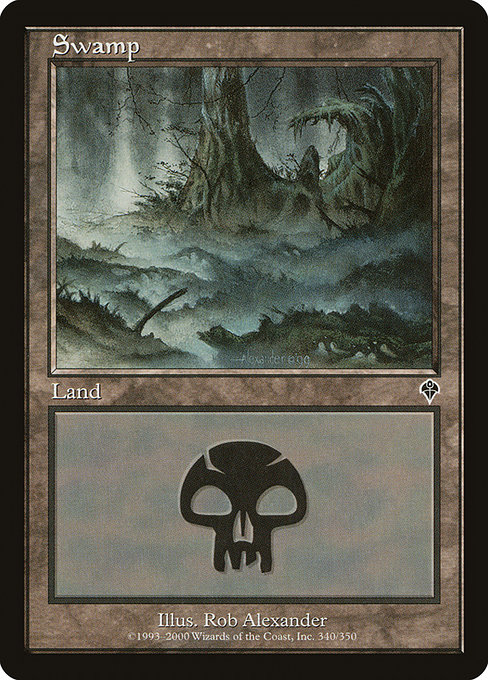 【ENG】【Foil】《沼/Swamp》(340)[INV]