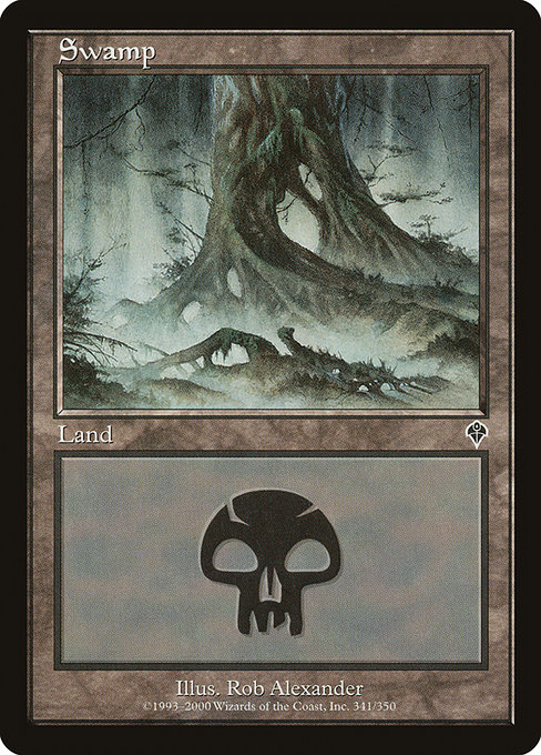 【ENG】【Foil】《沼/Swamp》(341)[INV]