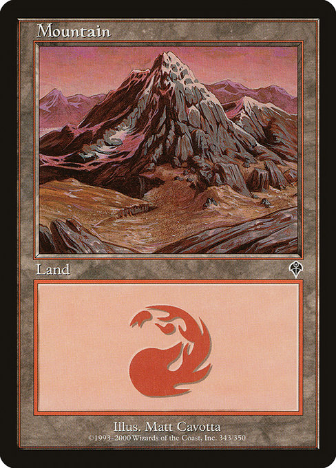【ENG】【Foil】《山/Mountain》(343)[INV]