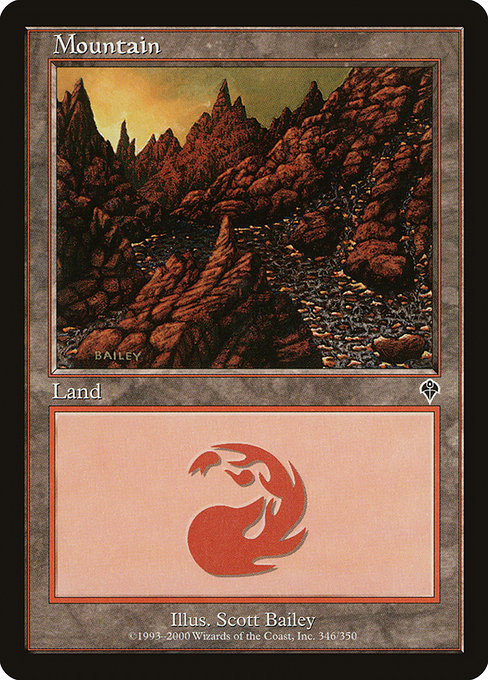 【ENG】【Foil】《山/Mountain》(346)[INV]