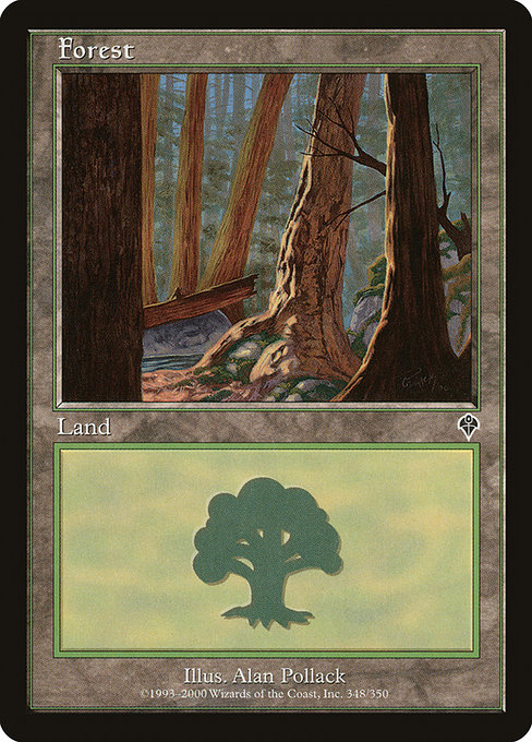 【ENG】【Foil】《森/Forest》(348)[INV]