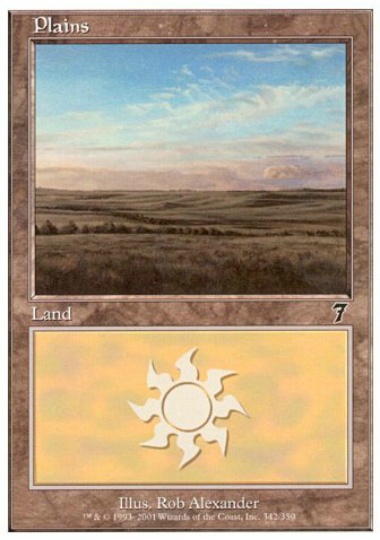 【ENG】【Foil】《平地/Plains》(342)[7ED]