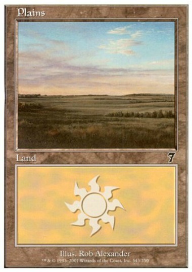 【ENG】【Foil】《平地/Plains》(343)[7ED]