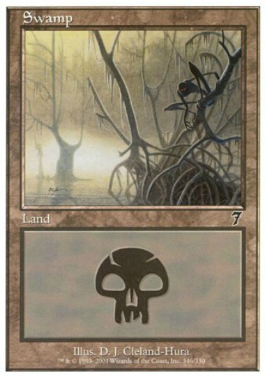 【ENG】【Foil】《沼/Swamp》(346)[7ED]