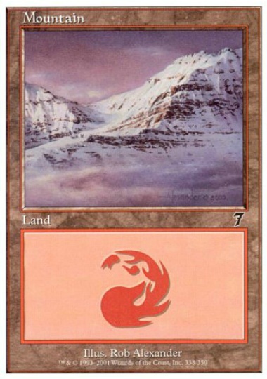 【ENG】【Foil】《山/Mountain》(338)[7ED]