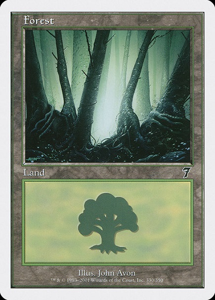【ENG】【Foil】《森/Forest》(330)[7ED]