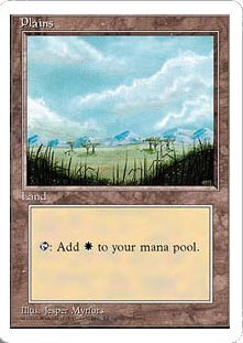 【ENG】■アルターネイト版■《平地/Plains》(A)[4ED]