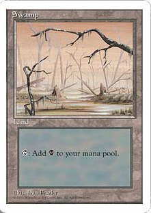 【ENG】■アルターネイト版■《沼/Swamp》(A)[4ED]