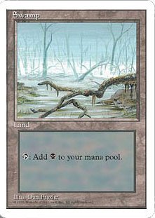 【ENG】■アルターネイト版■《沼/Swamp》(B)[4ED]