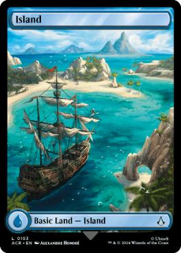 【ENG】【Foil】■フルアート■《島/Island》(103)[ACR]