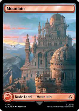 【ENG】【Foil】■フルアート■《山/Mountain》(107)[ACR]