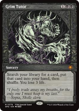 【ENG】【Foil】■ショーケース■《不気味な教示者/Grim Tutor》[SPG]