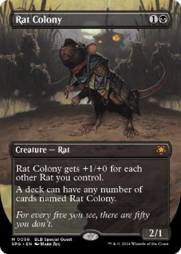 【ENG】【Foil】■ボーダーレス■《ネズミの群棲/Rat Colony》[SPG]