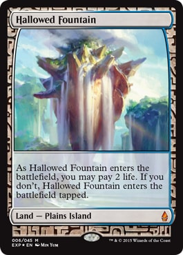 【ENG】【Foil】《神聖なる泉/Hallowed Fountain》[EXP]