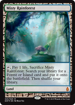 【ENG】【Foil】《霧深い雨林/Misty Rainforest》[EXP]