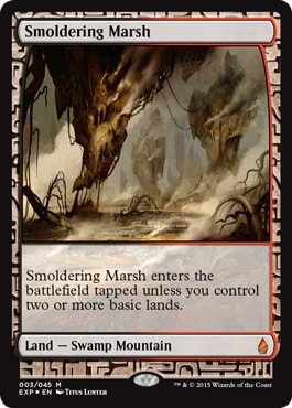 【ENG】【Foil】《燻る湿地/Smoldering Marsh》[EXP]