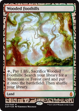【ENG】【Foil】《樹木茂る山麓/Wooded Foothills》[EXP]