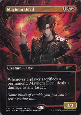 【ENG】【Foil】《波乱の悪魔/Mayhem Devil》[Secret Lair Prize]