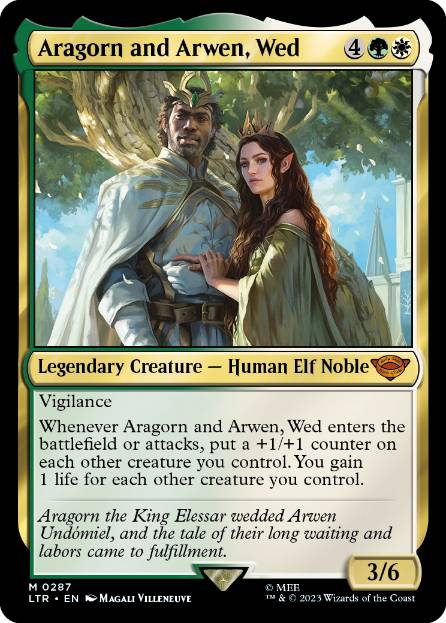 【ENG】【Foil】《契り結びし、アラゴルンとアルウェン/Aragorn and Arwen, Wed》[LTR]