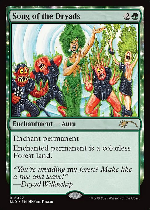 【ENG】【Foil】《ドライアドの歌/Song of the Dryads》(2027)[Secret Lair]