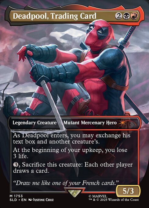 【ENG】《Deadpool, Trading Card》(1753)[Secret Lair]
