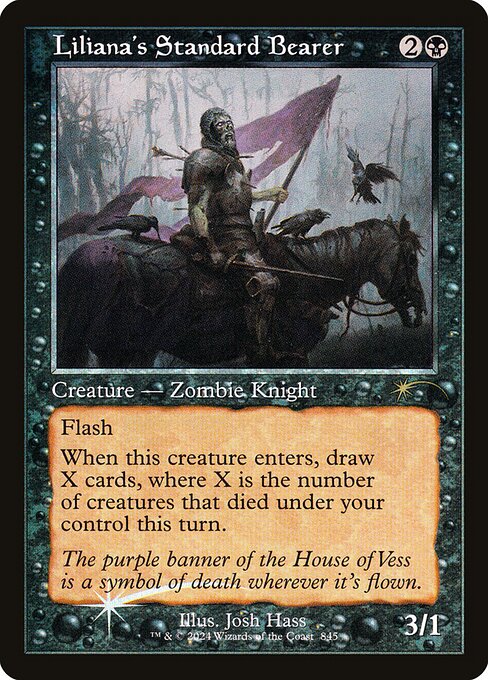 【ENG】【Foil】《リリアナの軍旗手/Liliana's Standard Bearer》(845)[Secret Lair]