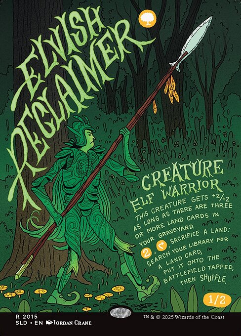 【ENG】《エルフの開墾者/Elvish Reclaimer》(2015)[Secret Lair]