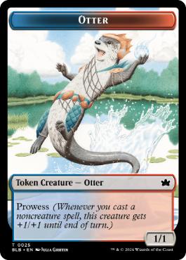 【ENG】【Foil】(025)《カワウソトークン/Otter Token》[BLB]