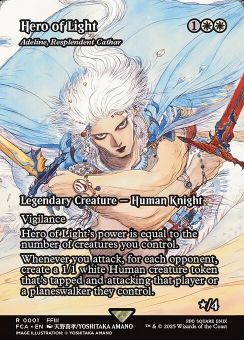 【ENG】【Foil】《輝かしい聖戦士、エーデリン/Adeline, Resplendent Cathar》[FCA]