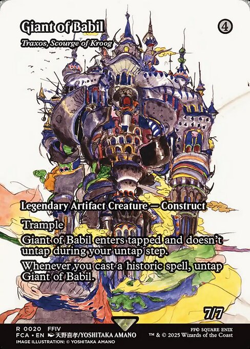 【ENG】【Foil】《クルーグの災い魔、トラクソス/Traxos, Scourge of Kroog》[FCA]