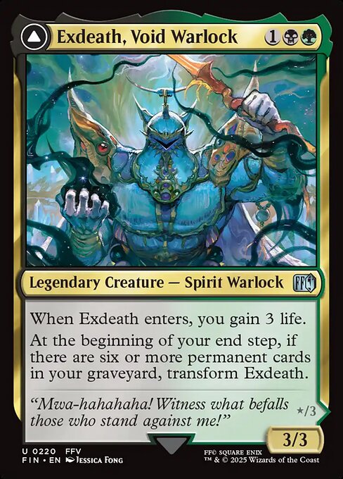【ENG】《「無」の暗黒魔道士、エクスデス/Exdeath, Void Warlock》[FIN]