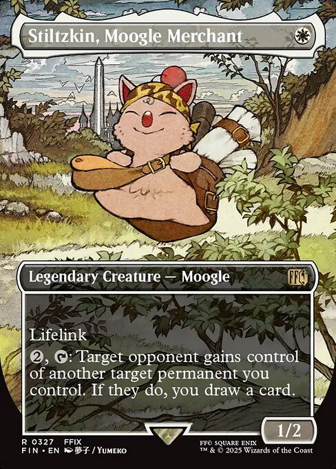 【ENG】【Foil】■ボーダーレス■《モーグリの商人、スティルツキン/Stiltzkin, Moogle Merchant》[FIN]