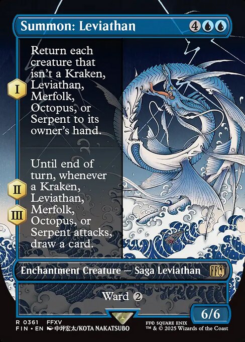 【ENG】【Foil】■ボーダーレス■《召喚：リヴァイアサン/Summon: Leviathan》[FIN]